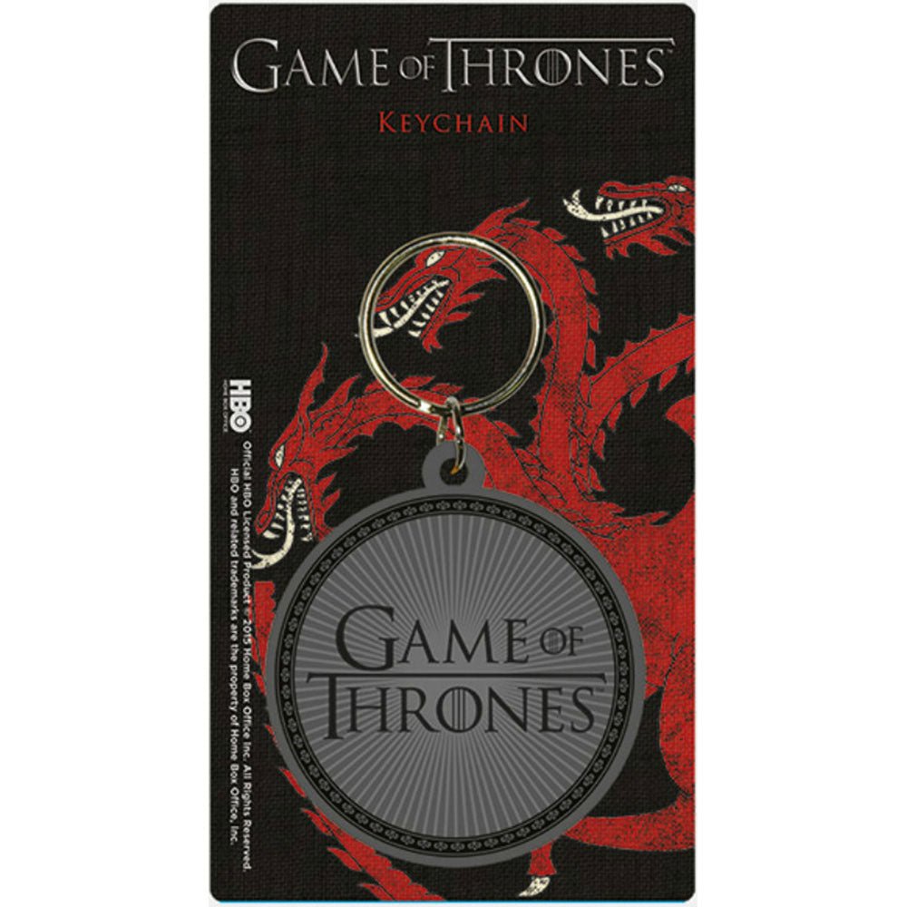 GAME OF THRONES ゲーム・オブ・スローンズ - Logo / ラバー・キーリング / キーホルダー - PGS